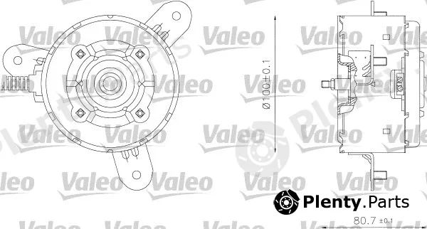 Valeo 698340 — Electric Motor, radiator fan