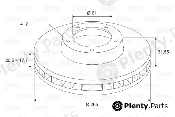 Valeo 186219 — Brake Disc