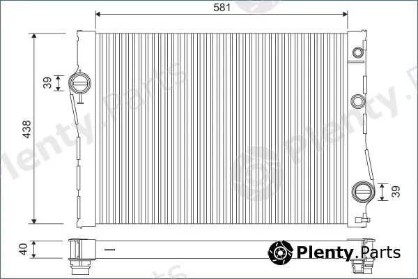 Valeo 701118 — Radiator, engine cooling