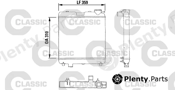 Valeo 383053 — Radiator, engine cooling VALEO CLASSIC