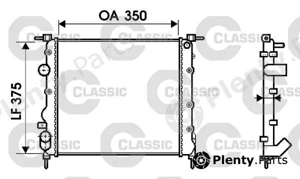 Valeo 232338 — Radiator, engine cooling VALEO CLASSIC