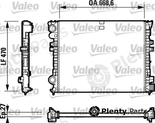 Valeo 732692 — Radiator, engine cooling