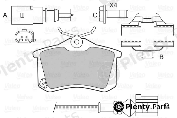 Valeo 598474 — Brake Pad Set, disc brake