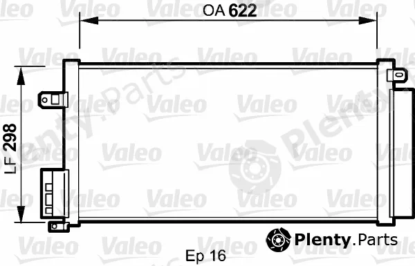 Valeo 818192 — Condenser, air conditioning