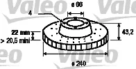 Valeo 186613 — Brake Disc
