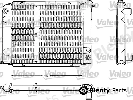 Valeo 810883 — Radiator, engine cooling