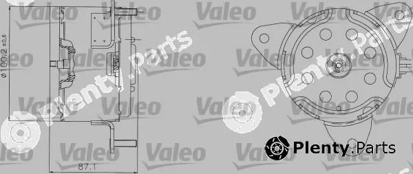 Valeo 698303 — Electric Motor, radiator fan