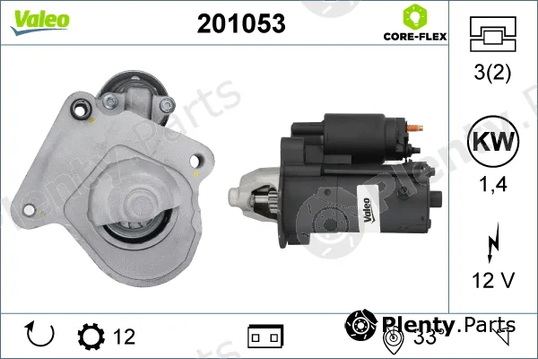 Valeo 201053 — Starter VALEO CORE-FLEX