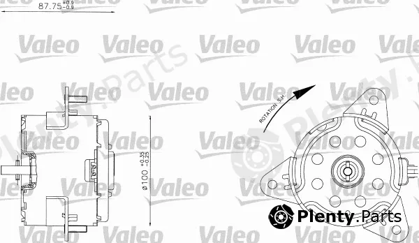Valeo 698343 — Electric Motor, radiator fan