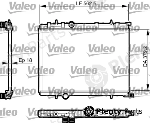 Valeo 735496 — Radiator, engine cooling