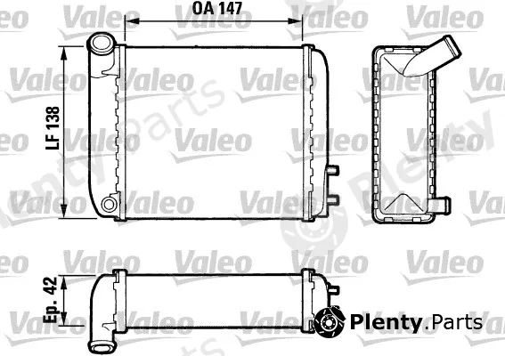 Valeo 882643 — Heat Exchanger, interior heating