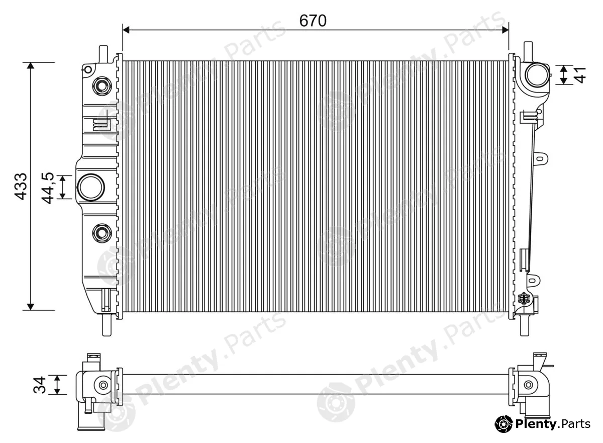 Valeo 701274 — Radiator, engine cooling