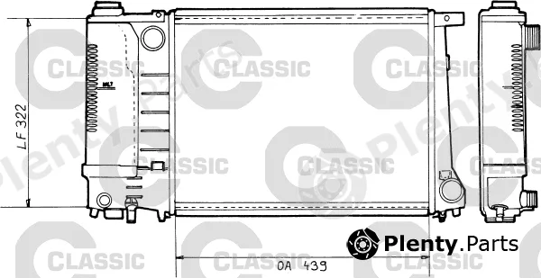 Valeo 230365 — Radiator, engine cooling VALEO CLASSIC