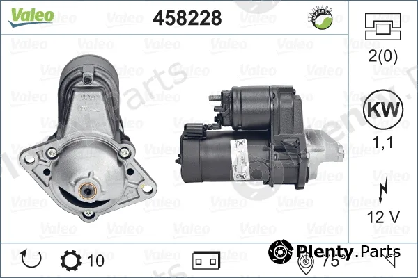 Valeo 458228 — Starter VALEO RE-GEN REMANUFACTURED