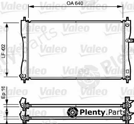 Valeo 735056 — Radiator, engine cooling