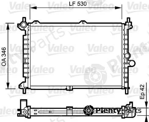 Valeo 734242 — Radiator, engine cooling