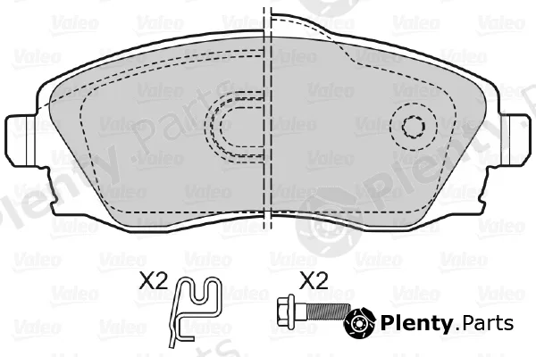 Valeo 598456 — Brake Pad Set, disc brake