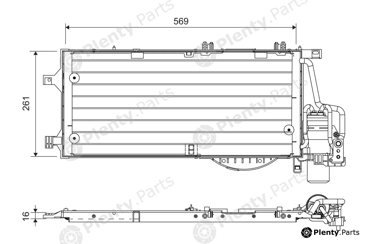 Valeo 818118 — Condenser, air conditioning