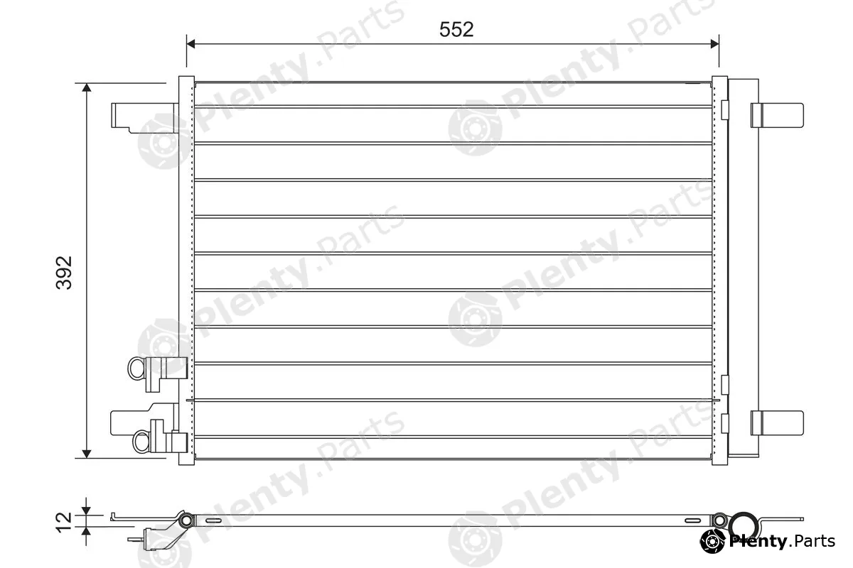 Valeo 822707 — Condenser, air conditioning