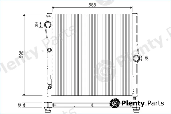 Valeo 701121 — Radiator, engine cooling