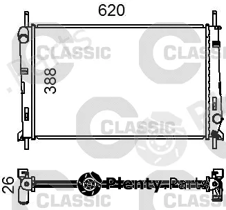 Valeo 231011 — Radiator, engine cooling VALEO CLASSIC