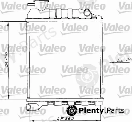 Valeo 730172 — Radiator, engine cooling