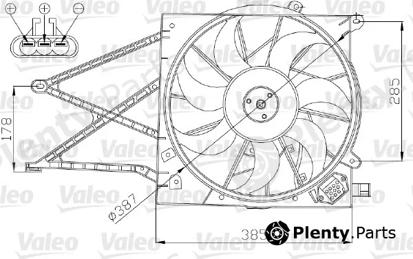 Valeo 696173 — Fan, engine cooling