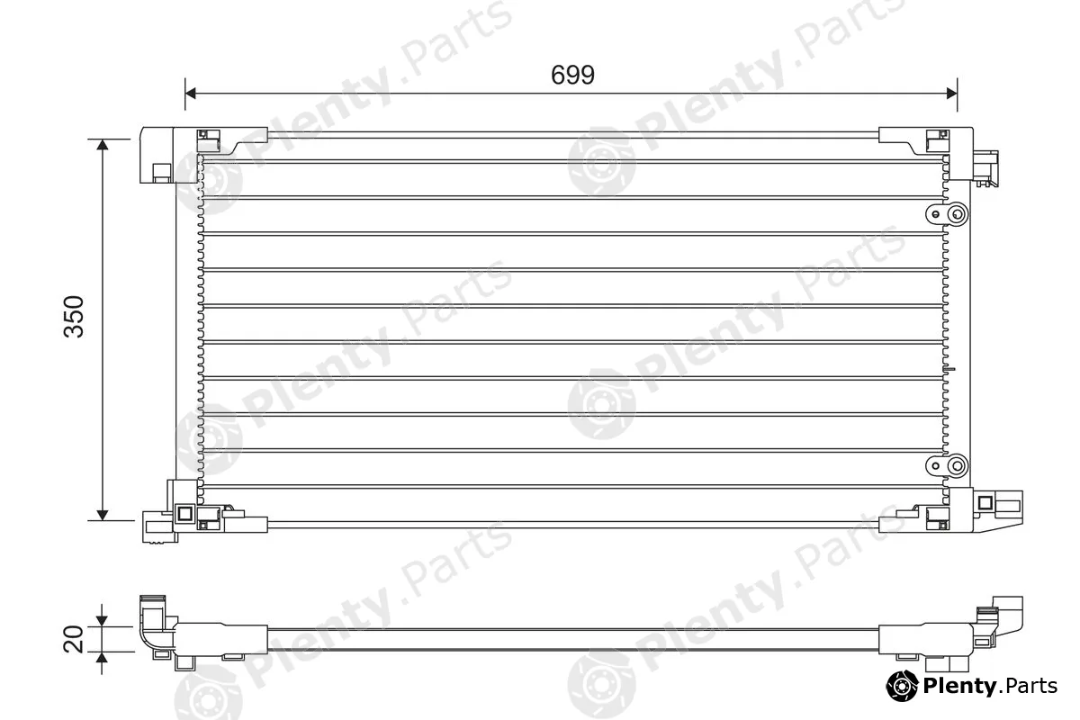 Valeo 822669 — Condenser, air conditioning
