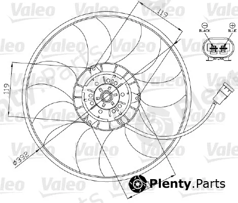 Valeo 696013 — Fan, engine cooling