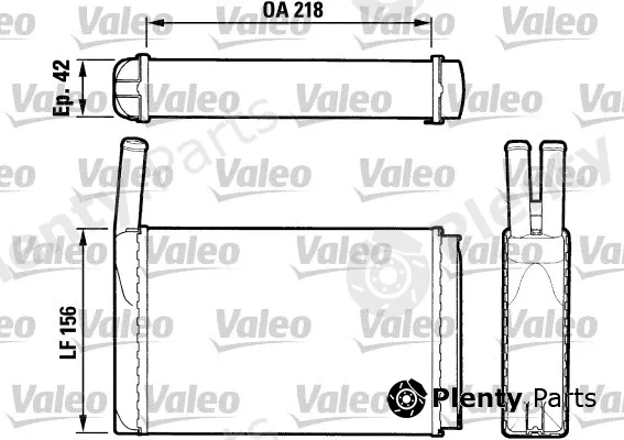 Valeo 883405 — Heat Exchanger, interior heating