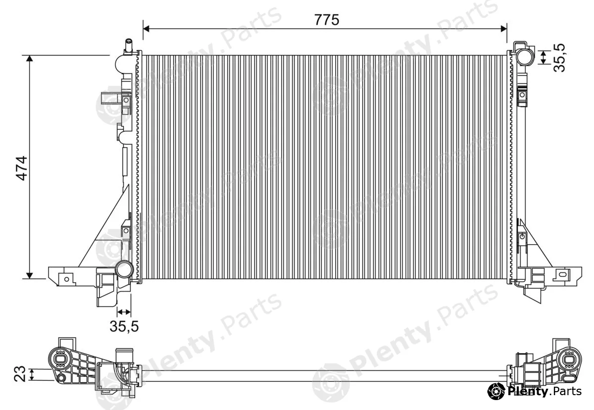 Valeo 701953 — Radiator, engine cooling