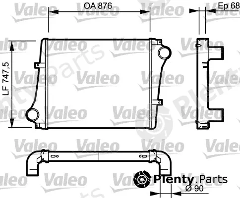 Valeo 818876 — Charge Air Cooler NEW ORIGINAL PART
