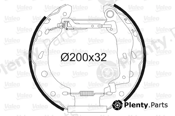 Valeo 554763 — Brake Shoe Set