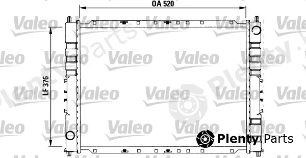 Valeo 731212 — Radiator, engine cooling