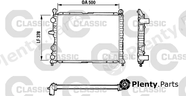 Valeo 311071 — Radiator, engine cooling VALEO CLASSIC