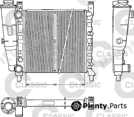 Valeo 311385 — Radiator, engine cooling VALEO CLASSIC