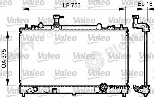 Valeo 734484 — Radiator, engine cooling