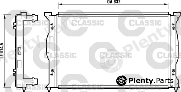 Valeo 232839 — Radiator, engine cooling VALEO CLASSIC