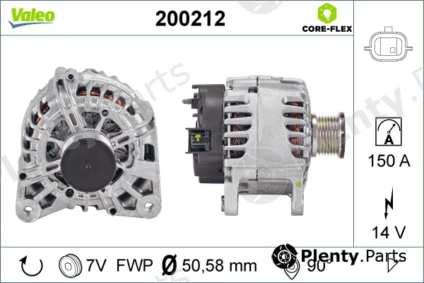 Valeo 200212 — Alternator VALEO CORE-FLEX