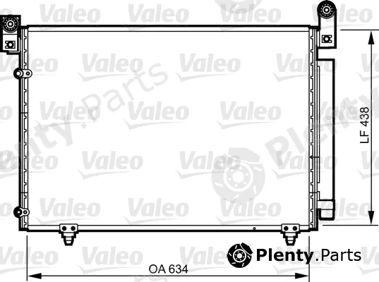 Valeo 814266 — Condenser, air conditioning