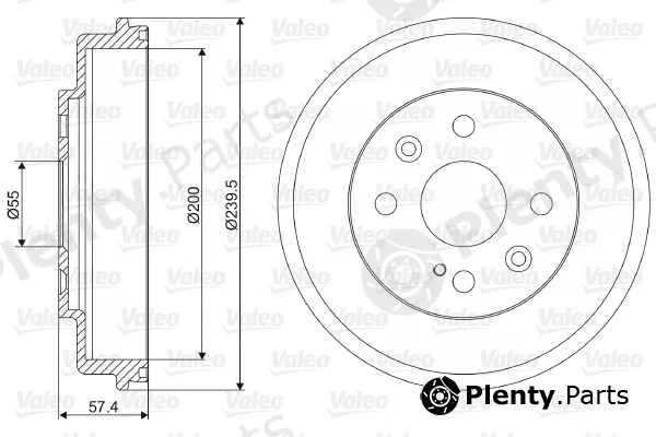 Valeo 237046 — Brake Drum