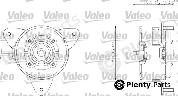 Valeo 698338 — Electric Motor, radiator fan