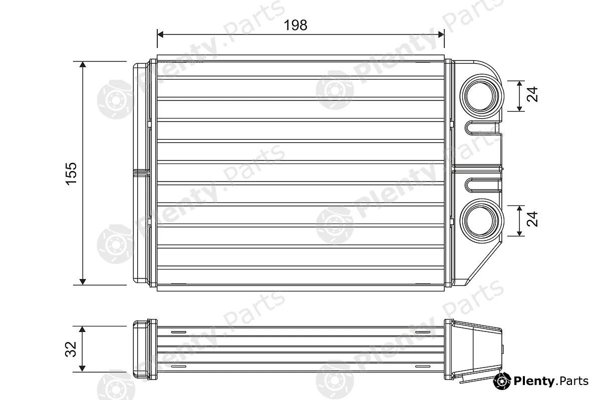 Valeo 811575 — Heat Exchanger, interior heating