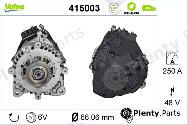 Valeo 415003 — Alternator, starter VALEO RE-GEN REMANUFACTURED