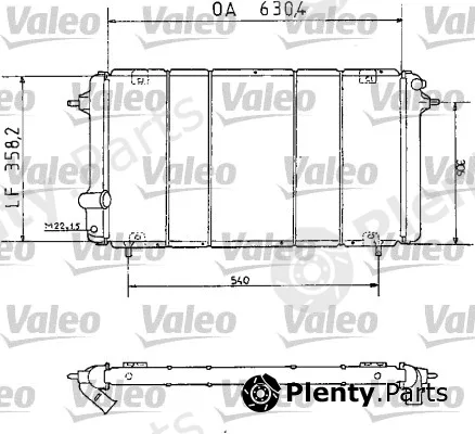 Valeo 730065 — Radiator, engine cooling