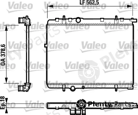 Valeo 732891 — Radiator, engine cooling