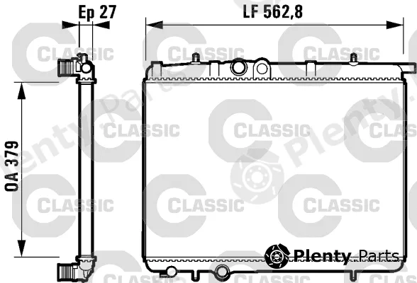 Valeo 232910 — Radiator, engine cooling VALEO CLASSIC