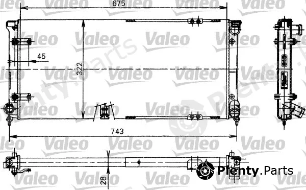 Valeo 730370 — Radiator, engine cooling