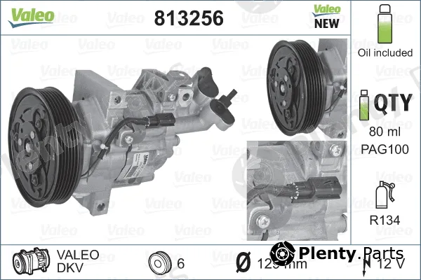 Valeo 813256 — Compressor, air conditioning VALEO ORIGINS NEW OE TECHNOLOGY