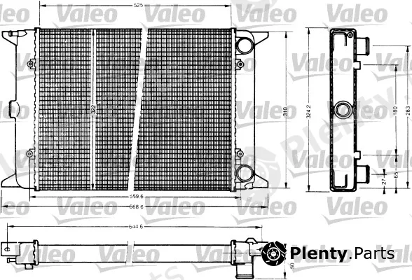 Valeo 883766 — Radiator, engine cooling